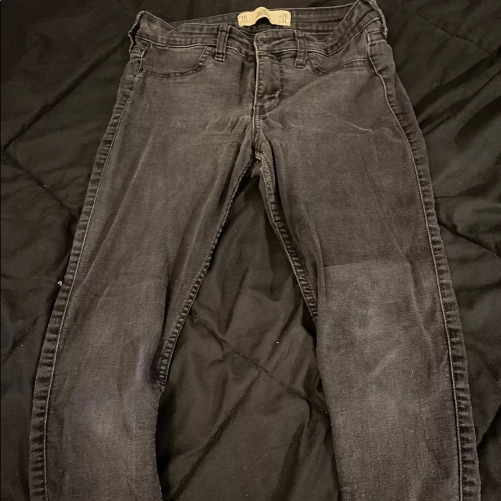 Hollister Black Wash Skinny Jeans Size 7R W28 L31
